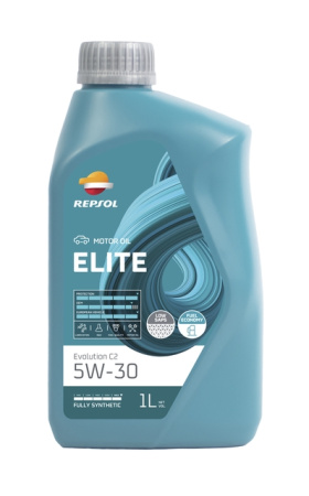 Масло моторное синтетическое Repsol Elite Evolution С2 5W30, 1 л, ACEA C2; API SP 60146/R Россия 1/12 шт.
