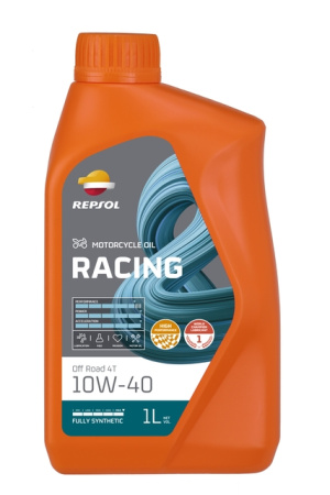 Масло моторное синтетическое Repsol Racing Off Road 4T 10W40, 1 л, JASO T903:2016 MA2; API SN, RPP2006MHC JASO T903:2016 MA2; API SN 60906/R Россия 1/