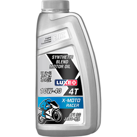 Масло моторное минеральное LUXE B2C 30418 X-MOTO RACER 4Т 10W40, 1 л. API SG JASO-MA Россия 1/12 шт.